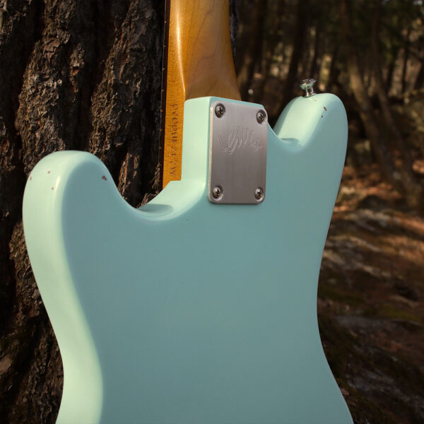 Lewis Minnow handcrafted Guitar neckplate